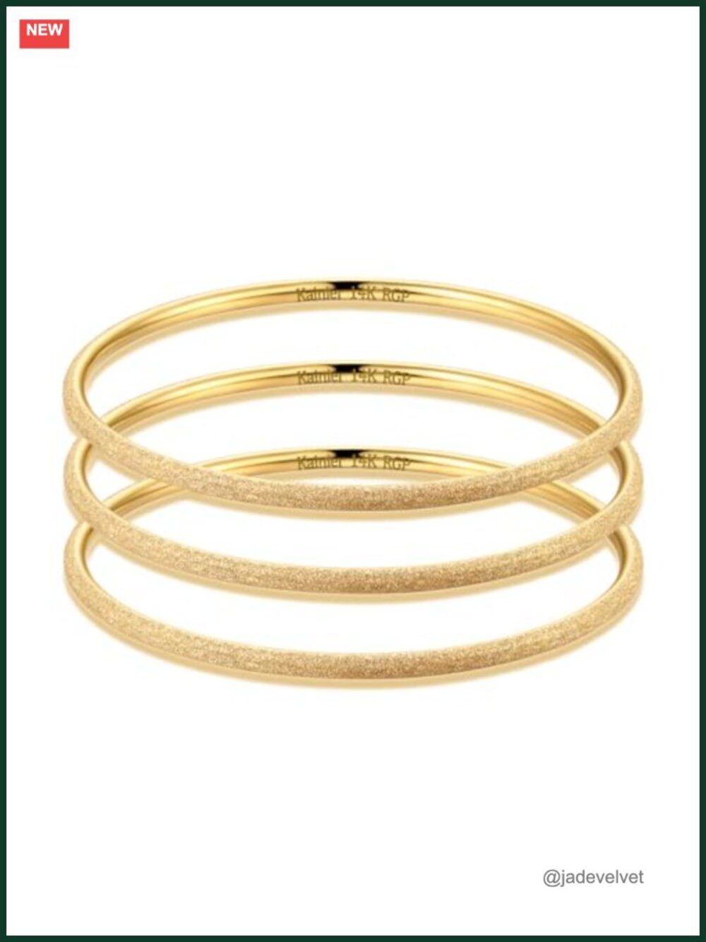 3mm 14K Gold Plated Stainless Steel Stackable Thin Round Bangle Bracelet for